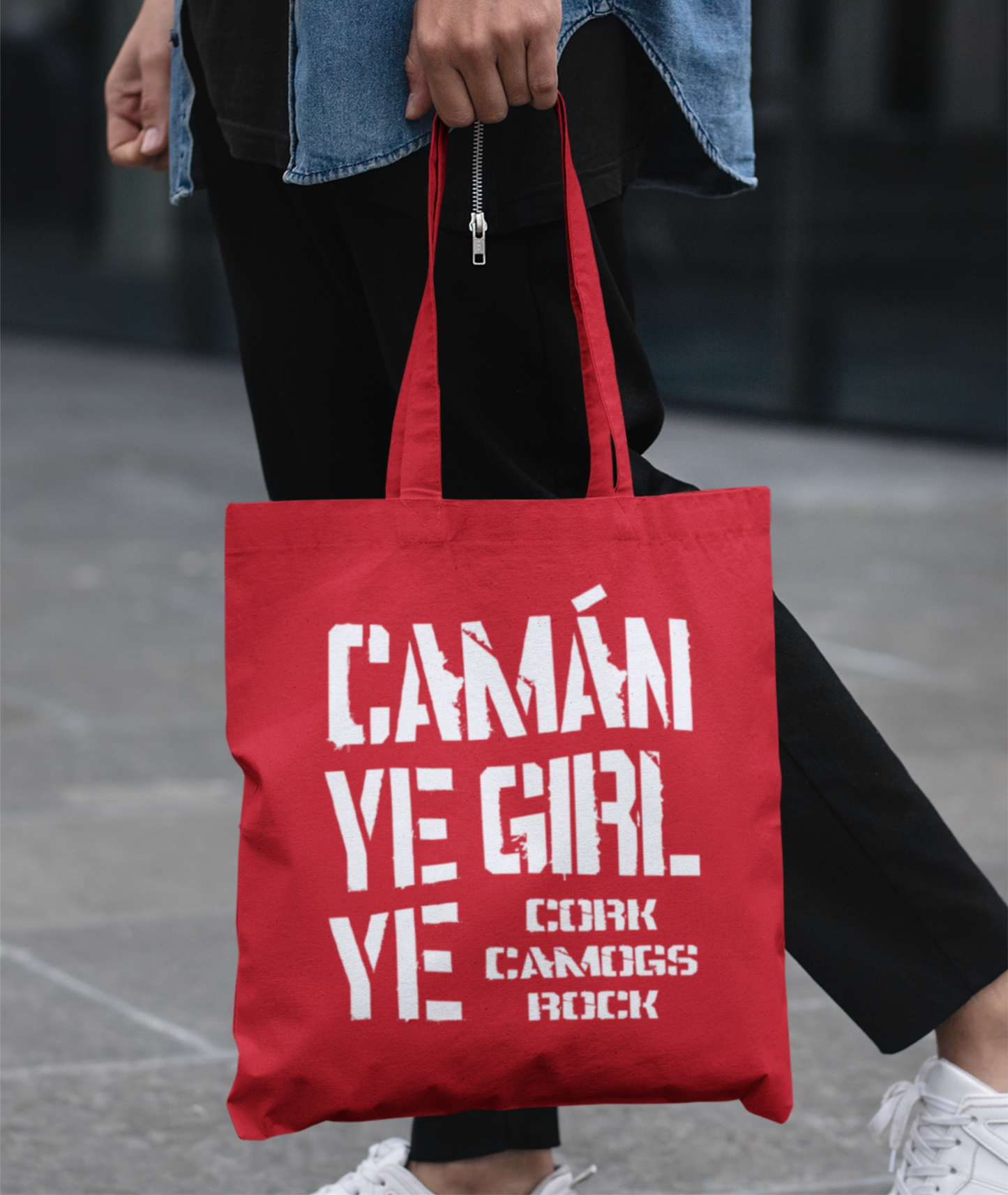 Camán Ye Girl Ye - Camogie Tote Bag - All Irish Counties Available