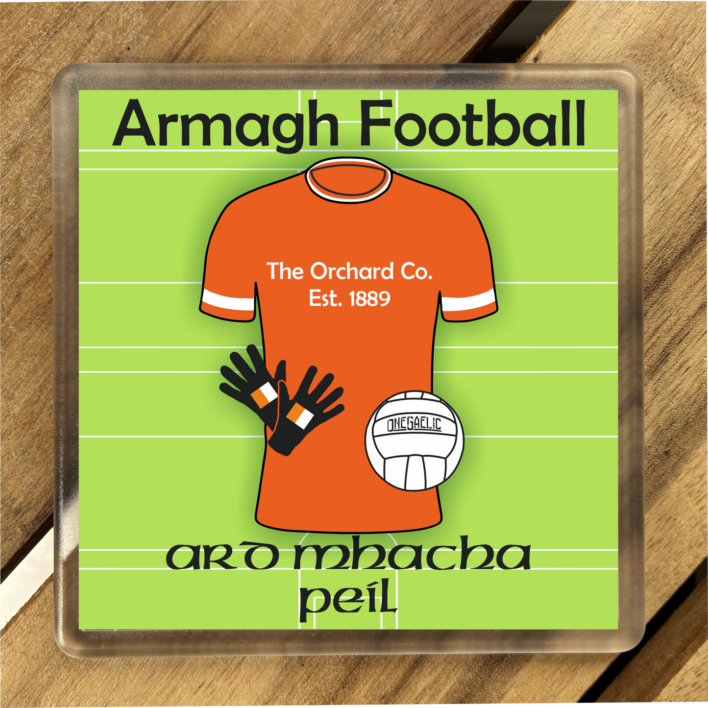 County Armagh GAA Coasters. Hurling, Camogie, Gaelic Football, & Ladies Gaelic Football. Gaelic Games, drinks coasters.