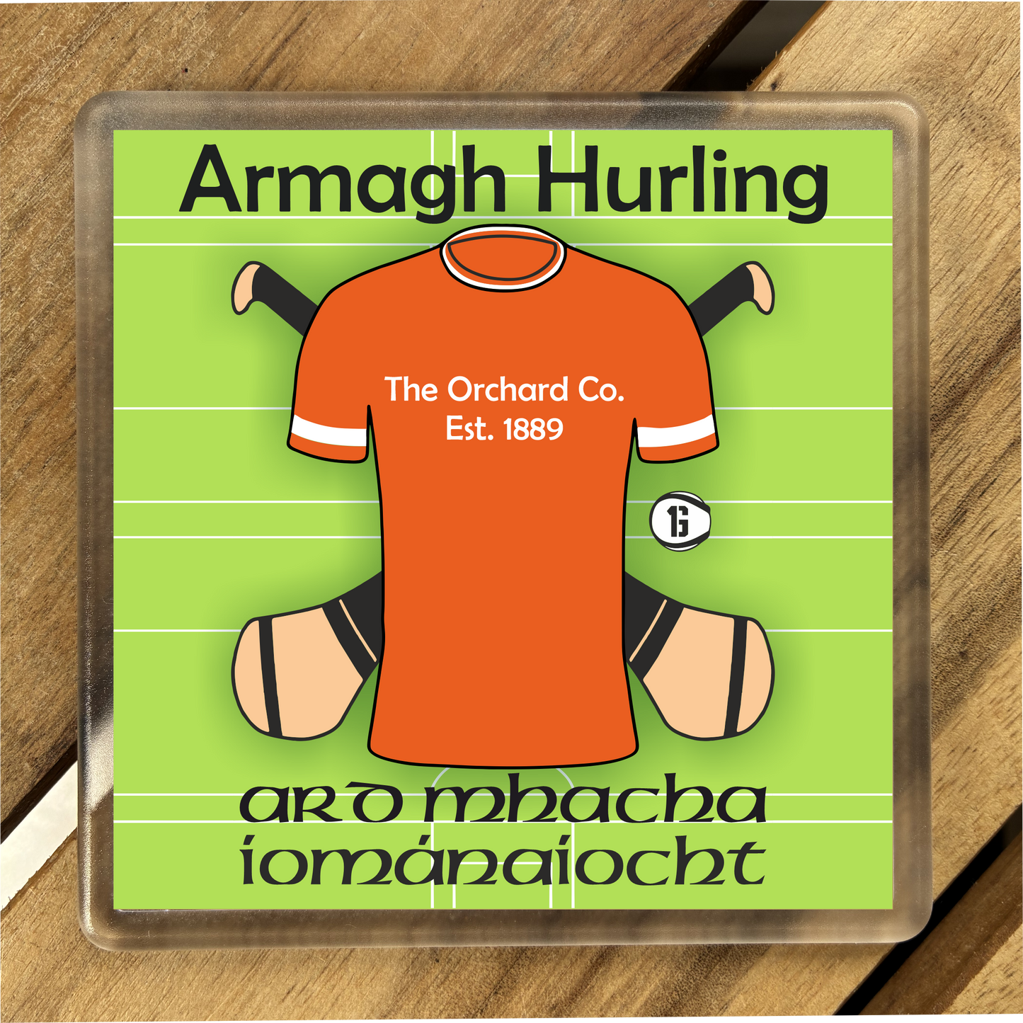 County Armagh GAA Coasters. Hurling, Camogie, Gaelic Football, & Ladies Gaelic Football. Gaelic Games, drinks coasters.