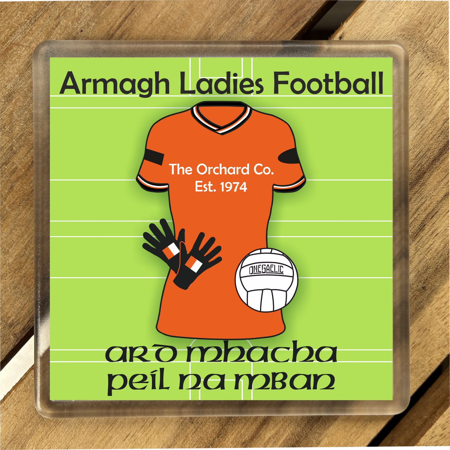 County Armagh GAA Coasters. Hurling, Camogie, Gaelic Football, & Ladies Gaelic Football. Gaelic Games, drinks coasters.
