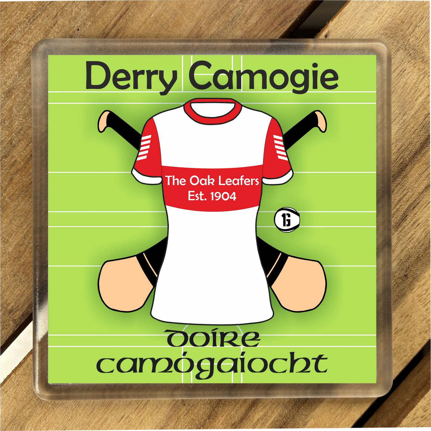 County Derry GAA Coasters. Hurling, Camogie, Gaelic Football, & Ladies Gaelic Football. Gaelic Games, drinks coasters.