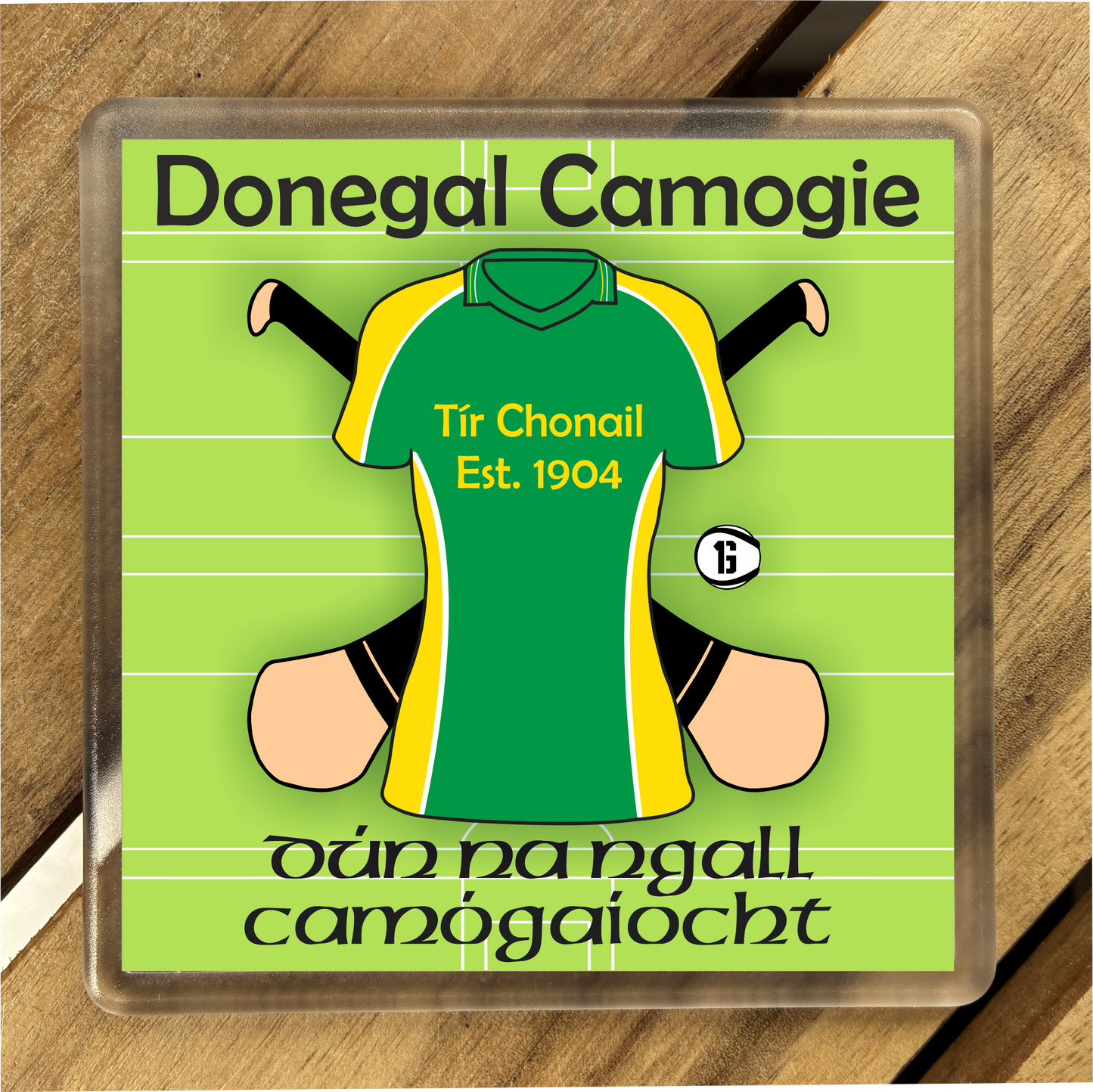 County Donegal GAA Coasters. Hurling, Camogie, Gaelic Football, & Ladies Gaelic Football. Gaelic Games, drinks coasters.
