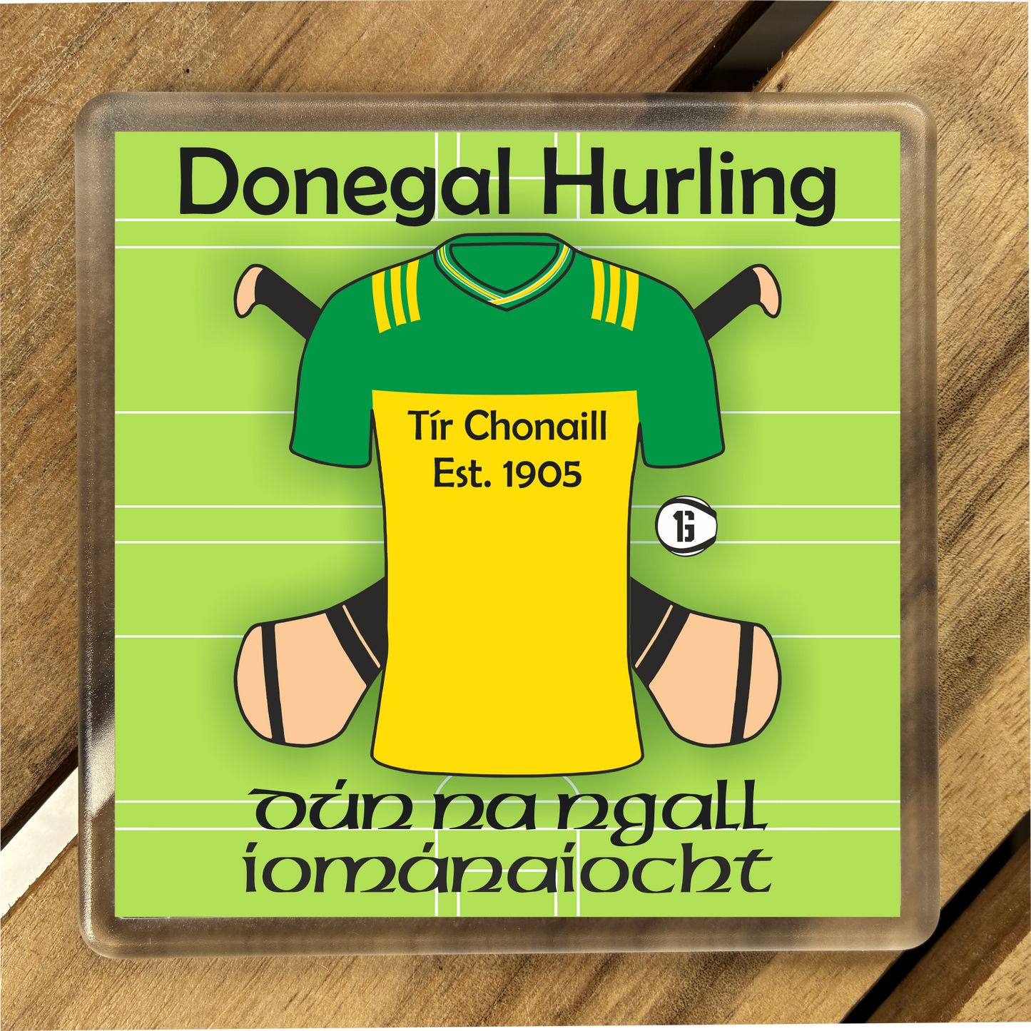 County Donegal GAA Coasters. Hurling, Camogie, Gaelic Football, & Ladies Gaelic Football. Gaelic Games, drinks coasters.