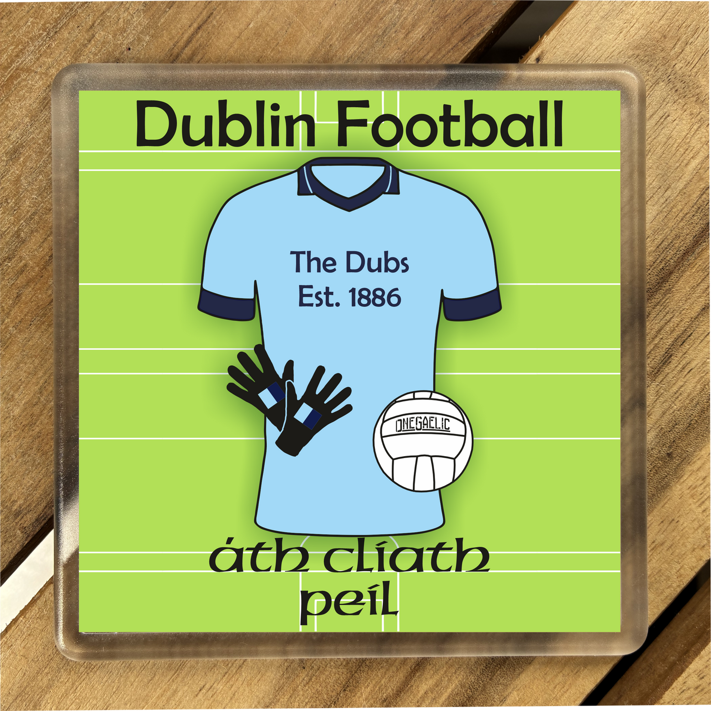 County Dublin GAA Coasters. Hurling, Camogie, Gaelic Football, & Ladies Gaelic Football. Gaelic Games, drinks coasters.