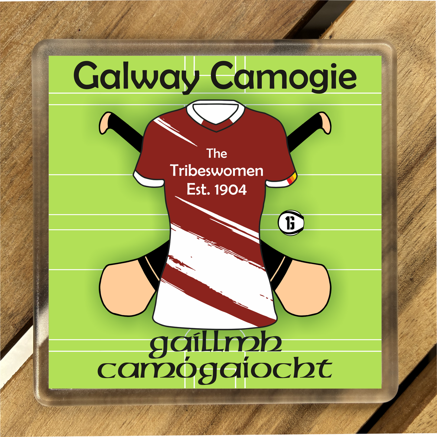 County Galway GAA Coasters. Hurling, Camogie, Gaelic Football, & Ladies Gaelic Football. Gaelic Games, drinks coasters.