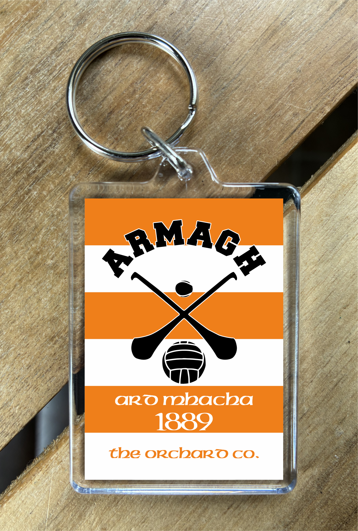 Gaelic Games (GAA) County Colours Plastic Keyring - All Irish Counties Available. Hurling Camogie Gaelic Football Ladies Gaelic Football (Copy)