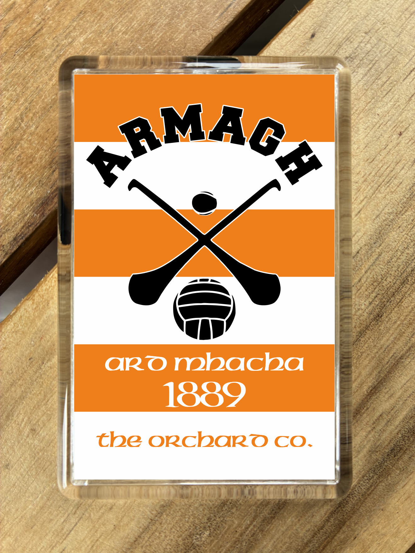 Gaelic Games (GAA) County Colours Plastic Fridge Magnet - All Irish Counties Available. Hurling Camogie Gaelic Football Ladies Gaelic Football