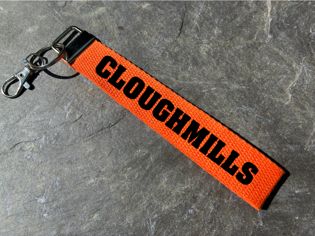 Cloughmills, Co. Antrim, Gaelic Games Wristlet/Keyring/Keyfob - GAA - Hurling, Camogie, Football, Ladies Football & Handball. Wrist Lanyard.