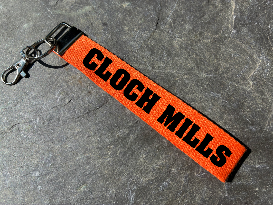 Cloughmills, Co. Antrim, Gaelic Games Wristlet/Keyring/Keyfob - GAA - Hurling, Camogie, Football, Ladies Football & Handball. Wrist Lanyard.