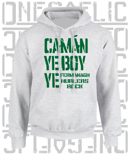 Camán Ye Boy Ye, Hurling Hoodie - Kids - All Counties Available