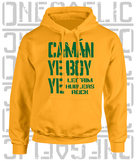 Camán Ye Boy Ye, Hurling Hoodie - Kids - All Counties Available