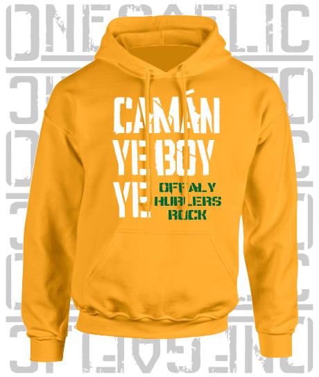 Camán Ye Boy Ye, Hurling Hoodie - Kids - All Counties Available