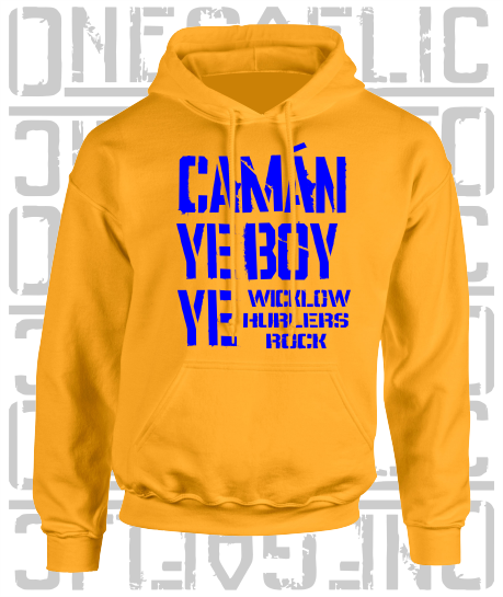 Camán Ye Boy Ye, Hurling Hoodie - Kids - All Counties Available