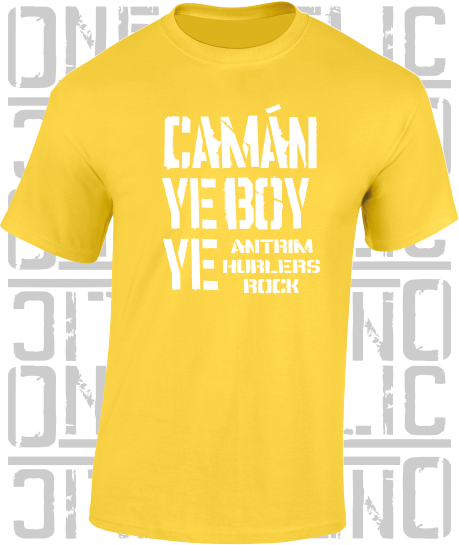 Camán Ye Boy Ye, Hurling T-Shirt- Kids - All Counties Available