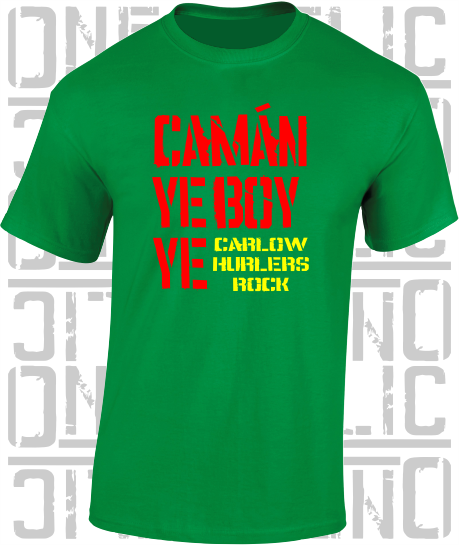 Camán Ye Boy Ye, Hurling T-Shirt- Kids - All Counties Available