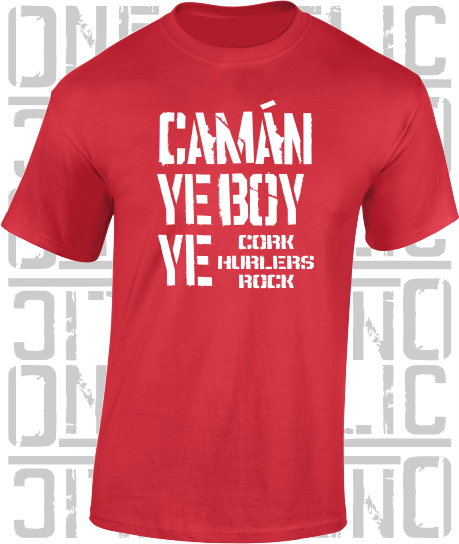 Camán Ye Boy Ye, Hurling T-Shirt- Kids - All Counties Available