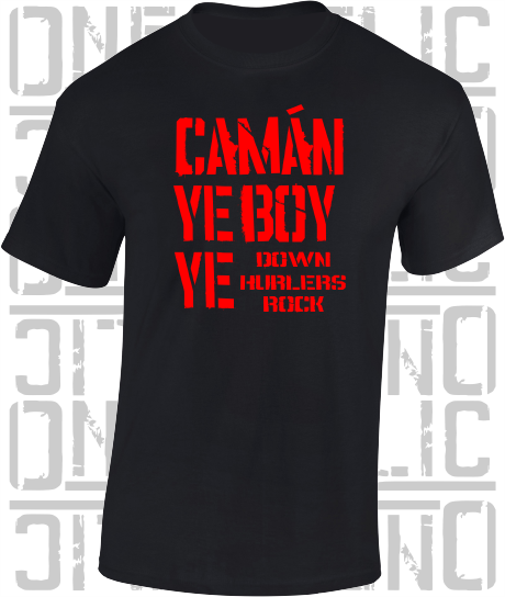 Camán Ye Boy Ye, Hurling T-Shirt- Kids - All Counties Available