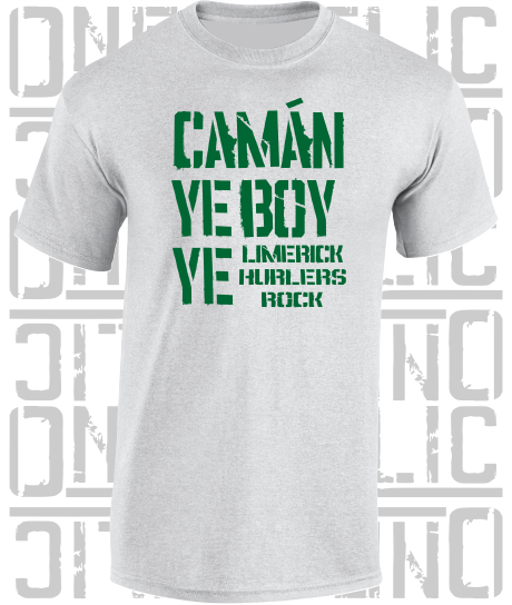 Camán Ye Boy Ye, Hurling T-Shirt- Kids - All Counties Available