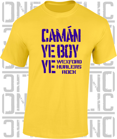 Camán Ye Boy Ye, Hurling T-Shirt- Kids - All Counties Available