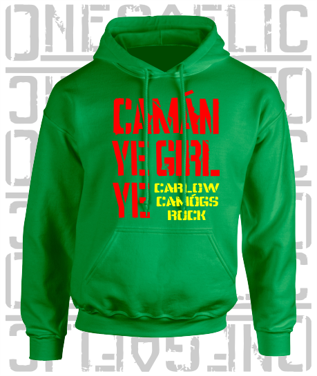 Camán Ye Girl Ye, Camogie Hoodie - Kids - All Counties Available