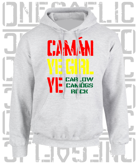 Camán Ye Girl Ye, Camogie Hoodie - Kids - All Counties Available