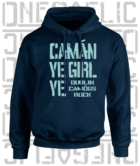 Camán Ye Girl Ye, Camogie Hoodie - Kids - All Counties Available