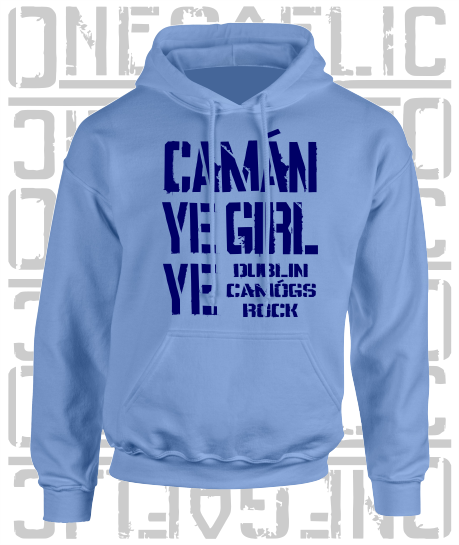 Camán Ye Girl Ye, Camogie Hoodie - Kids - All Counties Available