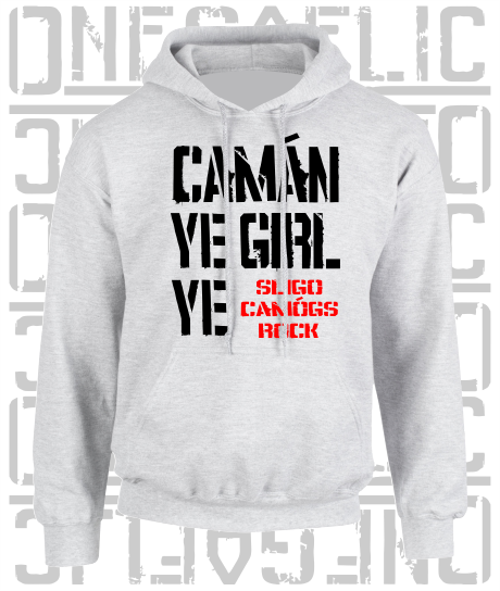 Camán Ye Girl Ye, Camogie Hoodie - Kids - All Counties Available