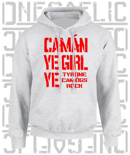 Camán Ye Girl Ye, Camogie Hoodie - Kids - All Counties Available