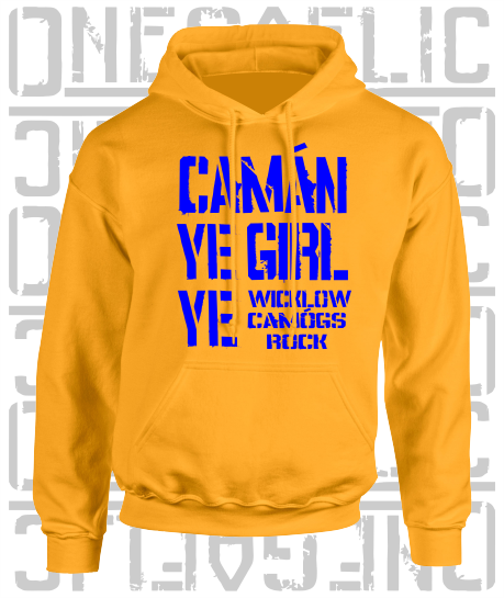 Camán Ye Girl Ye, Camogie Hoodie - Kids - All Counties Available