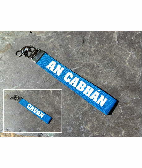County Cavan/An Cabhán Gaelic Games Wristlet/Keyring/Keyfob - GAA - Hurling, Camogie, Football, Ladies Football & Handball. Wrist Lanyard.