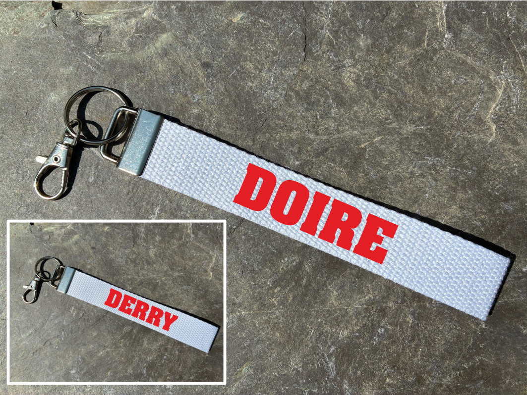 County Colours Gaelic Games Wristlet/Keyring/Keyfob - GAA - Hurling, Camogie, Football, Ladies Football & Handball. Wrist Lanyard.