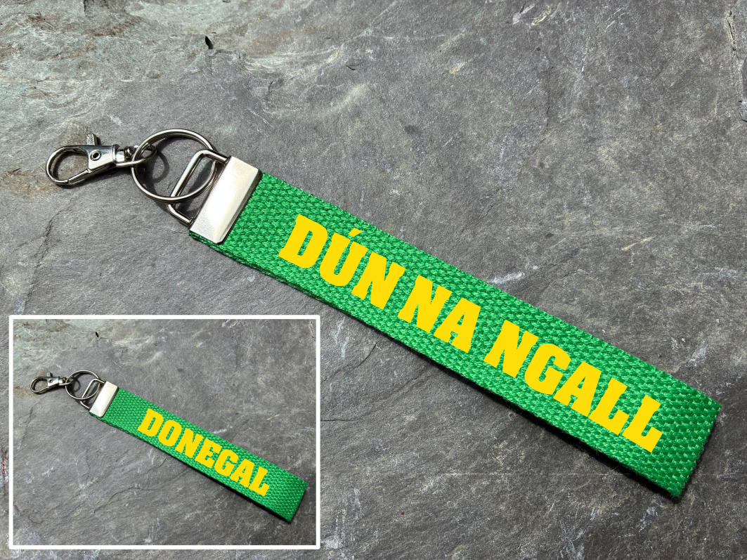 County Colours Gaelic Games Wristlet/Keyring/Keyfob - GAA - Hurling, Camogie, Football, Ladies Football & Handball. Wrist Lanyard.