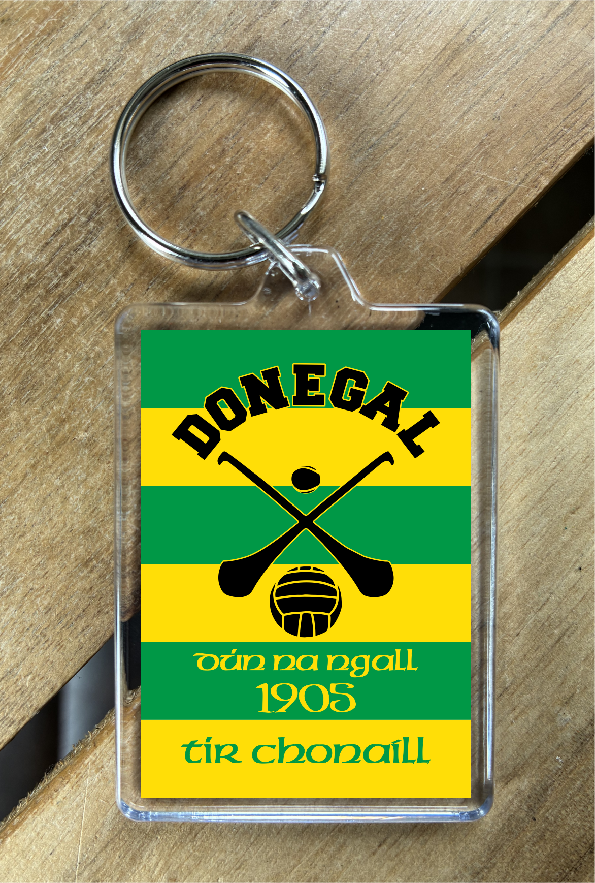 Gaelic Games (GAA) County Colours Plastic Keyring - All Irish Counties Available. Hurling Camogie Gaelic Football Ladies Gaelic Football (Copy)