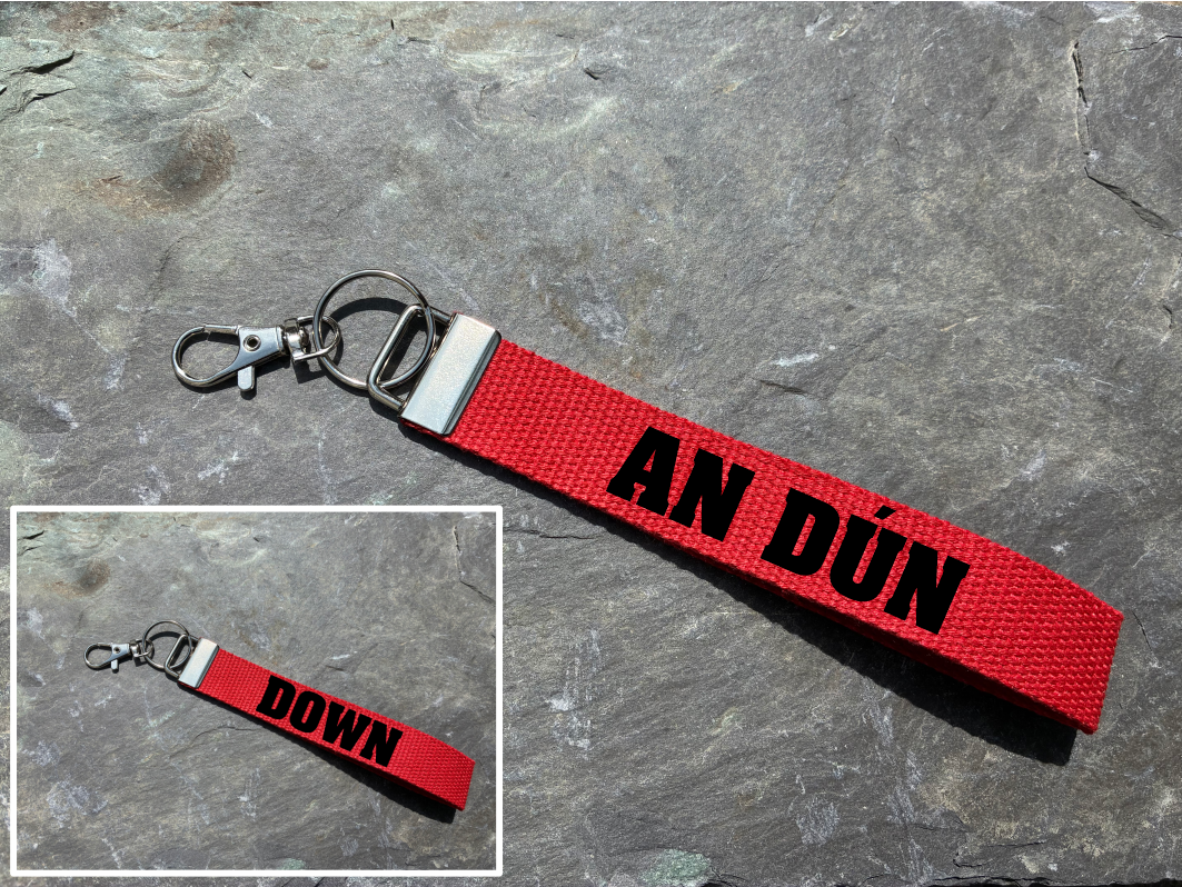 County Colours Gaelic Games Wristlet/Keyring/Keyfob - GAA - Hurling, Camogie, Football, Ladies Football & Handball. Wrist Lanyard.