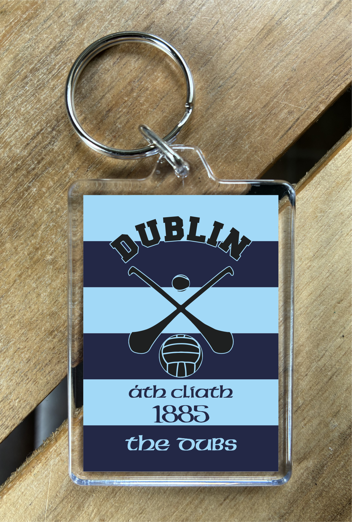 Gaelic Games (GAA) County Colours Plastic Keyring - All Irish Counties Available. Hurling Camogie Gaelic Football Ladies Gaelic Football (Copy)