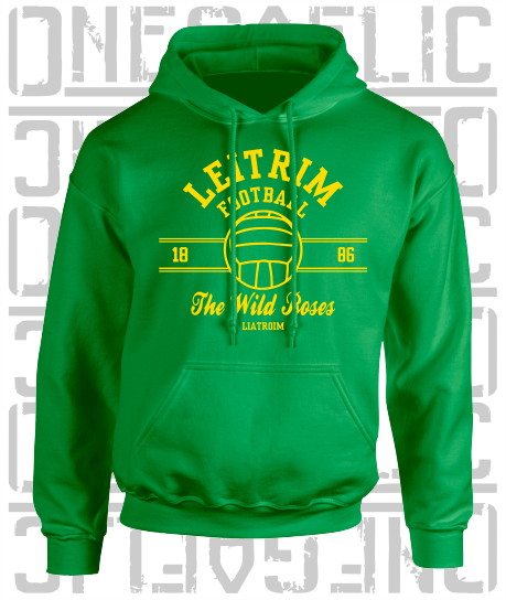 Gaelic Football Hoodie - Adult - Leitrim