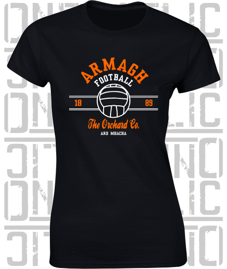 Gaelic Football - Ladies Skinny-Fit T-Shirt - All Counties Available