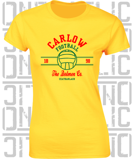 Gaelic Football - Ladies Skinny-Fit T-Shirt - All Counties Available