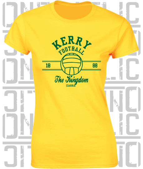 Gaelic Football - Ladies Skinny-Fit T-Shirt - Kerry