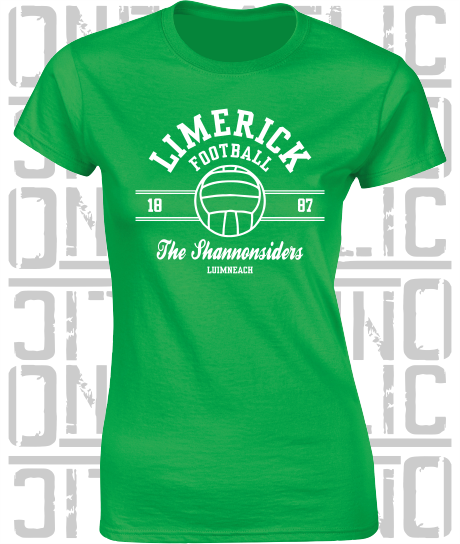 Gaelic Football - Ladies Skinny-Fit T-Shirt - All Counties Available