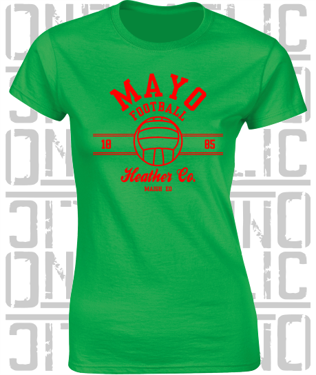 Gaelic Football - Ladies Skinny-Fit T-Shirt - Mayo