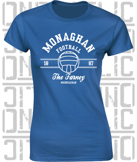 Gaelic Football - Ladies Skinny-Fit T-Shirt - Monaghan