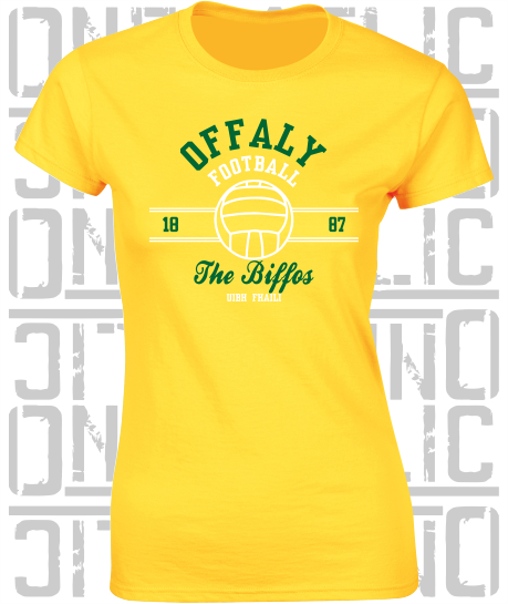 Gaelic Football - Ladies Skinny-Fit T-Shirt - All Counties Available