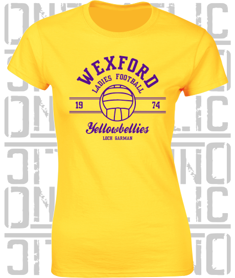 Ladies Gaelic Football LGF - Ladies Skinny-Fit T-Shirt - Wexford