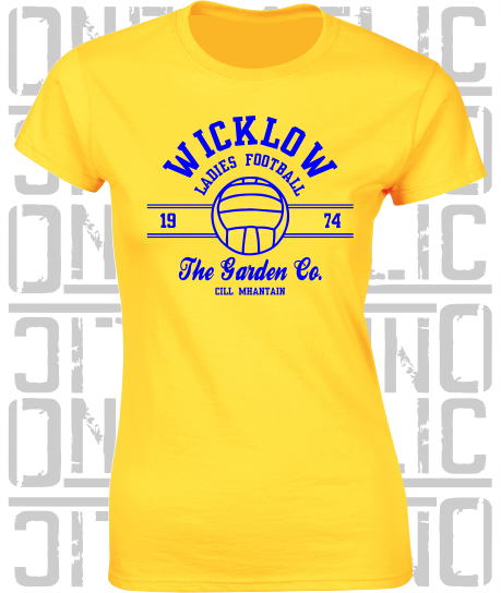 Ladies Gaelic Football LGF - Ladies Skinny-Fit T-Shirt - Wicklow