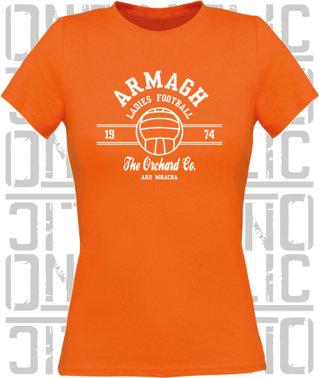 Ladies Gaelic Football T-Shirt - Ladies Skinny-Fit - All Counties Available