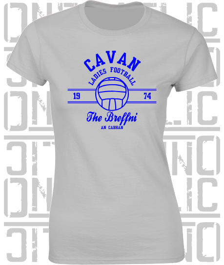 Ladies Gaelic Football T-Shirt - Ladies Skinny-Fit - All Counties Available