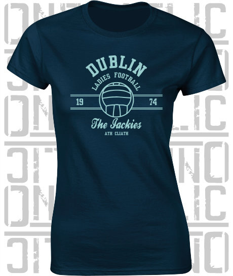 Ladies Gaelic Football T-Shirt - Ladies Skinny-Fit - All Counties Available