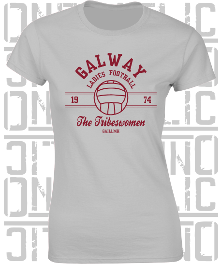 Ladies Gaelic Football T-Shirt - Ladies Skinny-Fit - All Counties Available